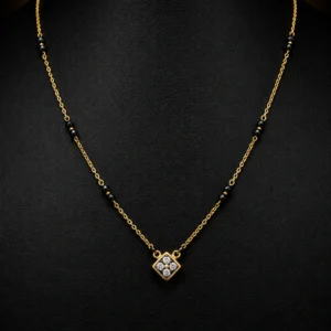 Crystal Diamond Mangalsutra