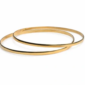 Golden Sleek Line Bangles