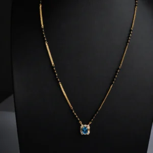 Blue Gemstone Elegance Mangalsutra