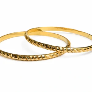 Radiant Twist Gold Bangles