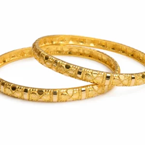Royal Emblem Gold Bangles