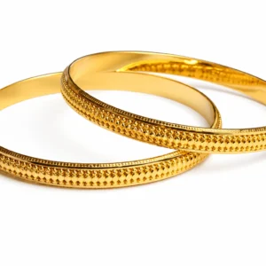Golden Braided Grace Bangles