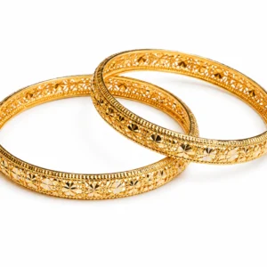 Golden Clover Charm Bangles