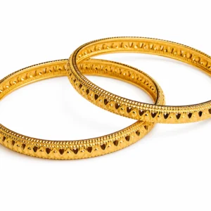 Golden Petal Elegance Bangles