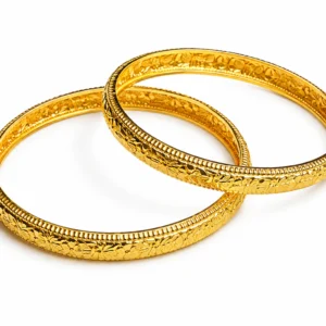 Royal Blossom Gold Bangles