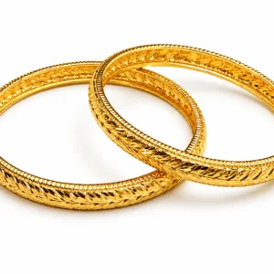 Golden Laurel Bangles