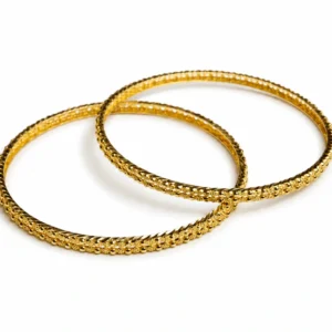 Sparkling Beaded Gold Bangles