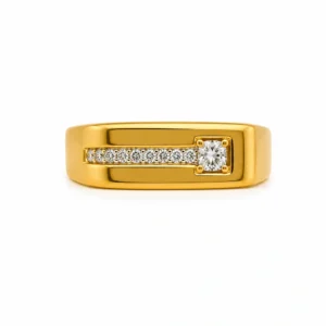 Linear Spark Gold Ring