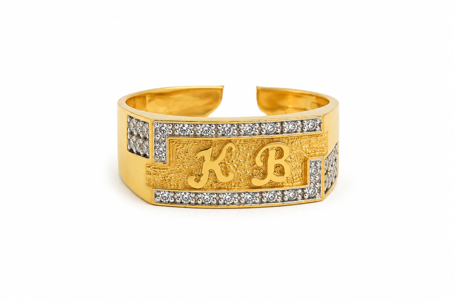 Lustre Initial Statement Ring