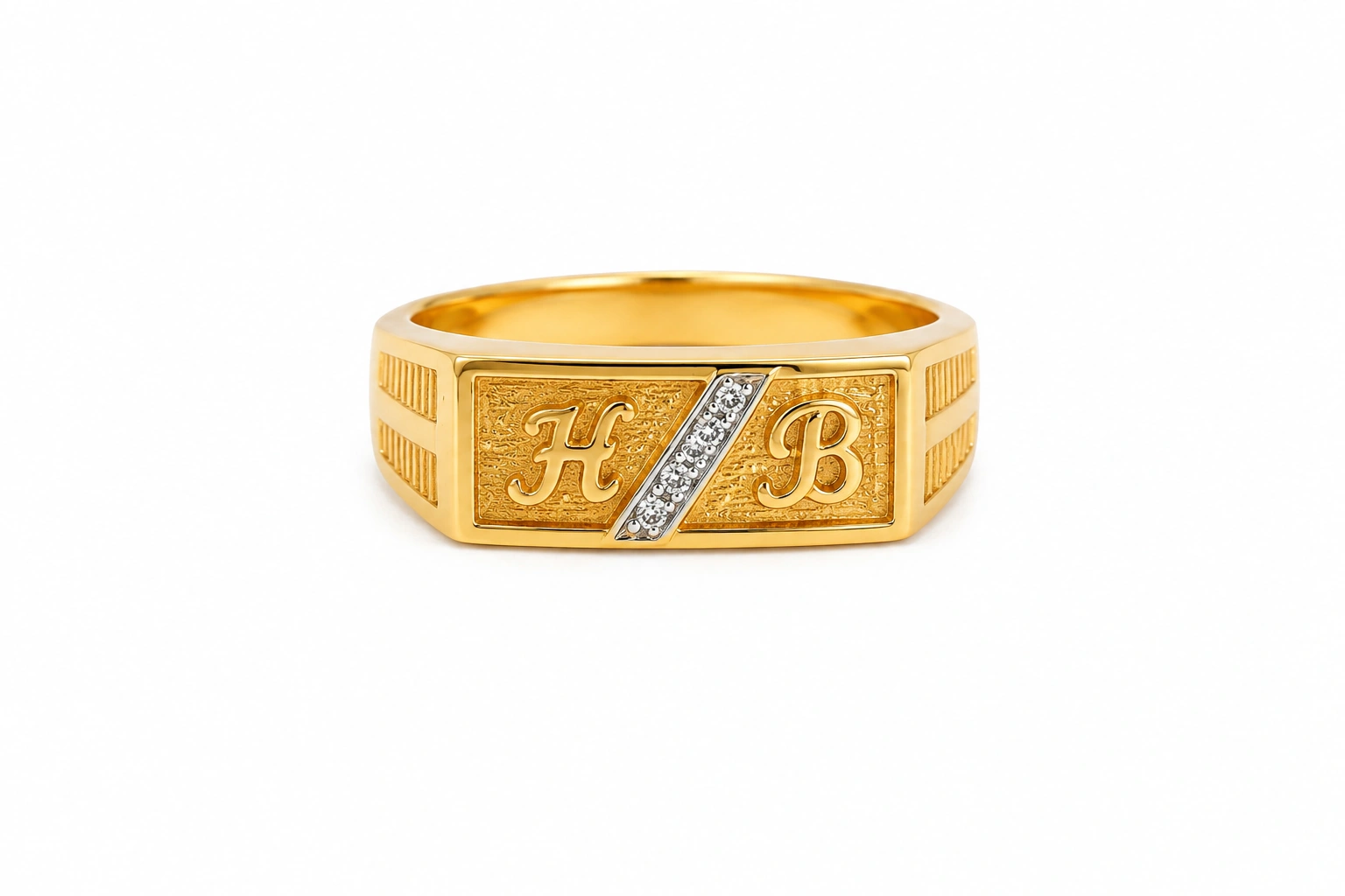 Dual Initial Luxe Ring