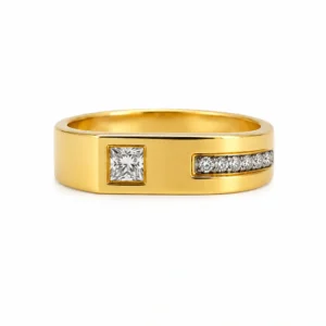 Classic Initial Bar Ring
