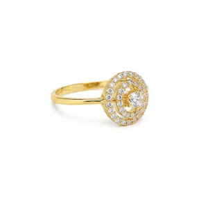Eternal Halo Gold Ring